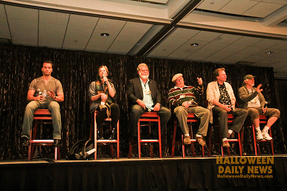 Will Sandin, Nancy (Loomis) Kyes, Dean Cundey, Charles Cyphers, Tommy Lee Wallace, and Nick Castle