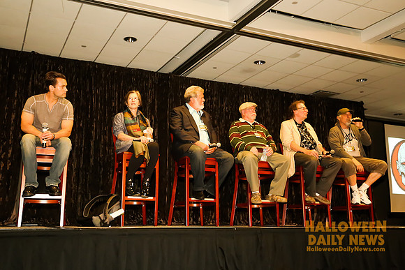 Will Sandin, Nancy (Loomis) Kyes, Dean Cundey, Charles Cyphers, Tommy Lee Wallace, and Nick Castle