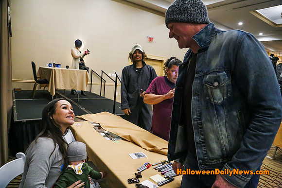 Danielle Harris meeting James Jude Courtney for the first time
