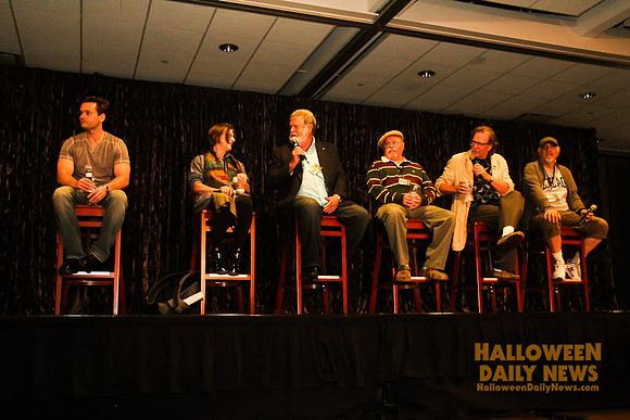 Will Sandin, Nancy (Loomis) Kyes, Dean Cundey, Charles Cyphers, Tommy Lee Wallace, and Nick Castle