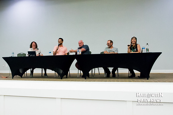 Danny Pintauro, Harvey Stephens, Danny Lloyd, Danielle Harris (photo by Halloween Daily News)