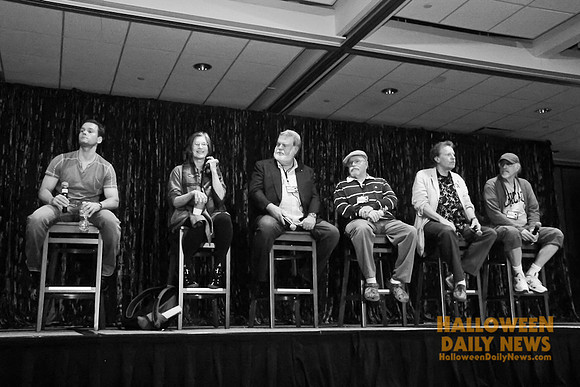 Will Sandin, Nancy (Loomis) Kyes, Dean Cundey, Charles Cyphers, Tommy Lee Wallace, and Nick Castle