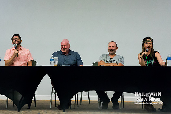 Danny Pintauro, Harvey Stephens, Danny Lloyd, Danielle Harris (photo by Halloween Daily News)