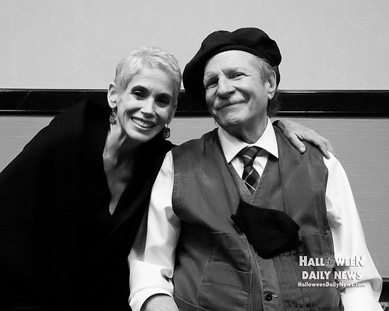 Stacey Nelkin, Tommy Lee Wallace (photo by Halloween Daily News)